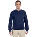 Jerzees 562 Adult NuBlend Fleece Crew T-Shirt in Navy Blue size Small | Cotton Polyester 562MR, 562M