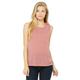 Bella + Canvas B8803 Women's Flowy Scoop Muscle Tank Top in Mauve Marble size 2XL | Ringspun Cotton 8803, BC8803