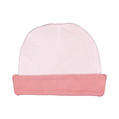 Rabbit Skins 4451 Infant Baby Rib Cap in Ballerina/Mauvelous | Ringspun Cotton LA4451
