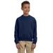 Jerzees 562B Youth NuBlend Crewneck Sweatshirt in Navy Blue size Large 562BR