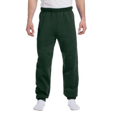 Jerzees 973 Adult NuBlend Fleece Sweatpants in Forest Green size 2XL | Cotton Polyester 973M, 973MR