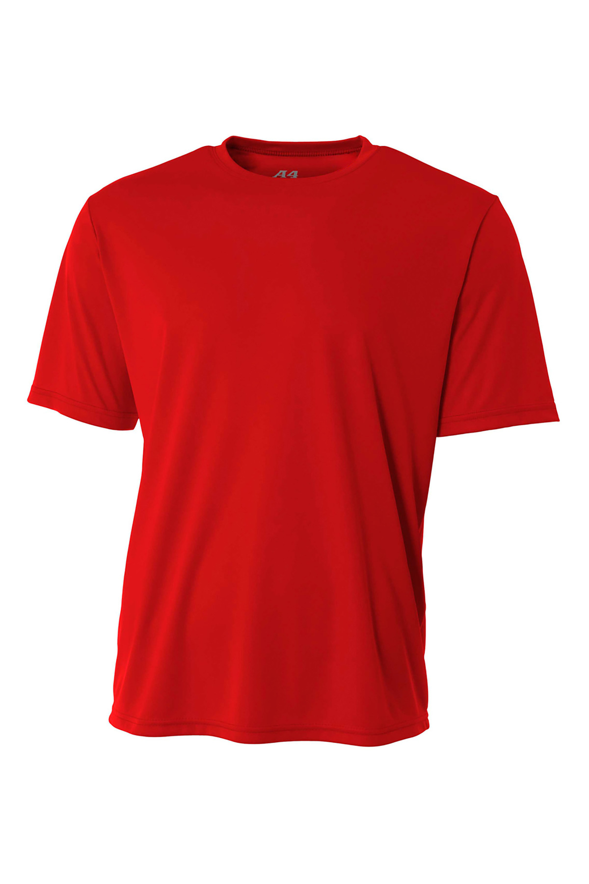 A4 NB3142 Youth Cooling Performance Crew T-Shirt in Scarlet size Large | Polyester A4NB3142