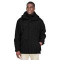 North End 88007 Adult 3-in-1 Parka with Dobby Trim Jacket in Black size XS