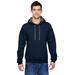 Fruit of the Loom SF76R Adult 7.2 oz. SofSpun Hooded Sweatshirt in Indigo Heather size Small | Cotton/Polyester Blend