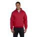 Jerzees 995M NuBlend 1/4-Zip Cadet Collar Sweatshirt in True Red size Large | Cotton Polyester 995MR