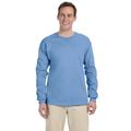 Gildan G240 Cotton Long Sleeve T-Shirt in Carolina Blue size XL 2400, G2400
