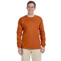 Gildan G240 Cotton Long Sleeve T-Shirt in Texas Orange size Small 2400, G2400