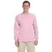 Gildan G240 Cotton Long Sleeve T-Shirt in Light Pink size XL 2400, G2400