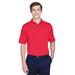 UltraClub 8610 Men's Cool & Dry 8-Star Performance Interlock Polo Shirt in Red size Small | Polyester