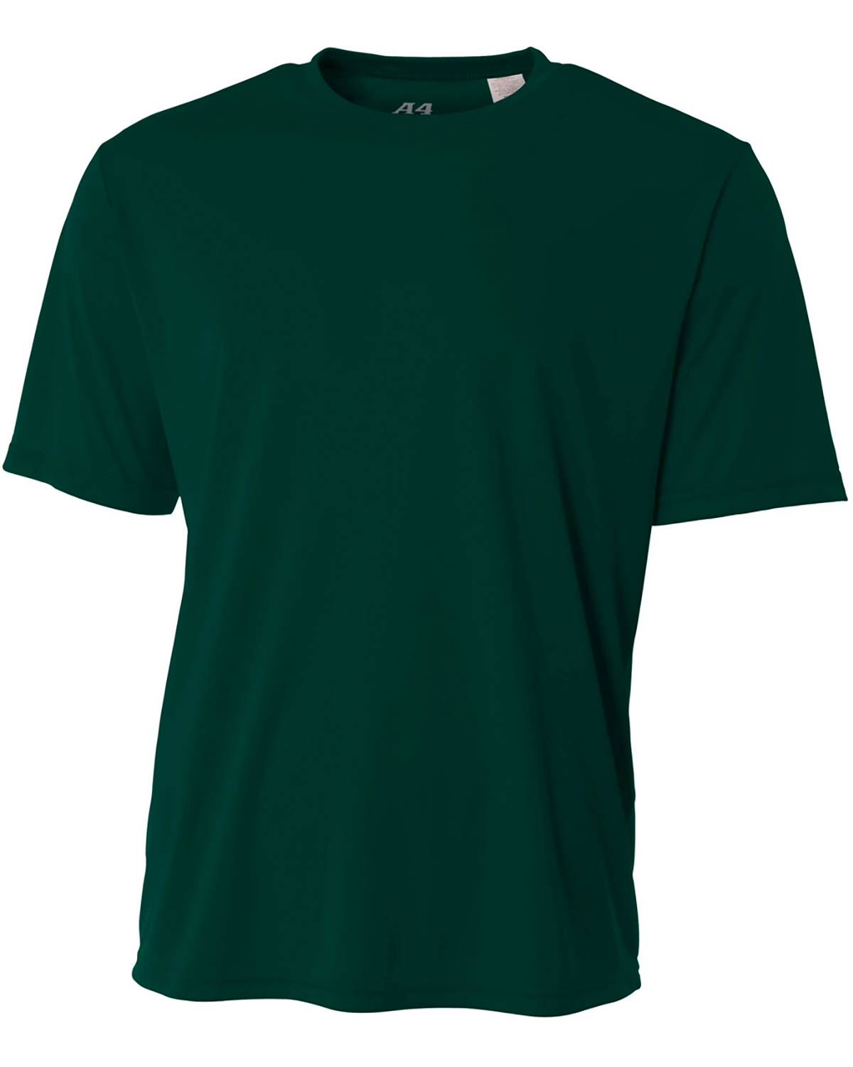 A4 NB3142 Youth Cooling Performance Crew T-Shirt in Forest Green size Large | Polyester A4NB3142