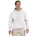Gildan G125 DryBlend Pullover Hooded Sweatshirt in White size Large | Fleece G12500, 12500