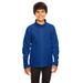 Team 365 TT90Y Youth Campus Microfleece Jacket in Sport Royal Blue size Large | Polyester