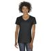 Gildan G500VL Women's Heavy Cotton V-Neck T-Shirt in Black size Small G5000VL, 5000VL, G5V00L, 5V00L