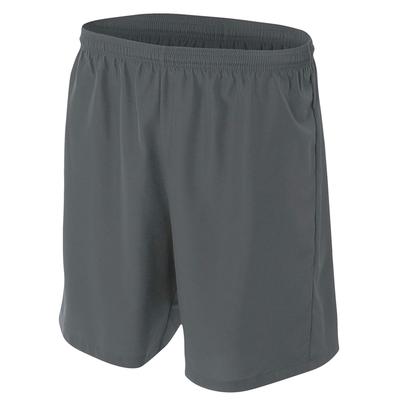 A4 NB5343 Youth Woven Soccer Shorts in Graphite Grey size XS | Polyester A4NB5343