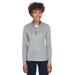 UltraClub 8230L Women's Cool & Dry Sport Quarter-Zip Pullover T-Shirt in Grey size Small | Polyester