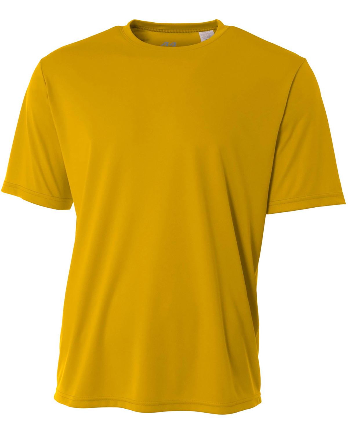 A4 NB3142 Youth Cooling Performance Crew T-Shirt in Gold size Large | Polyester A4NB3142
