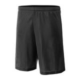 A4 NB5184 Athletic Youth Lined Micro Mesh Short in Black size Medium | Polyester A4NB5184