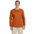 Gildan G240 Cotton Long Sleeve T-Shirt in Texas Orange size Medium 2400, G2400