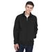 North End 88099 Men's Three-Layer Fleece Bonded Performance Soft Shell Jacket in Black size 4XL