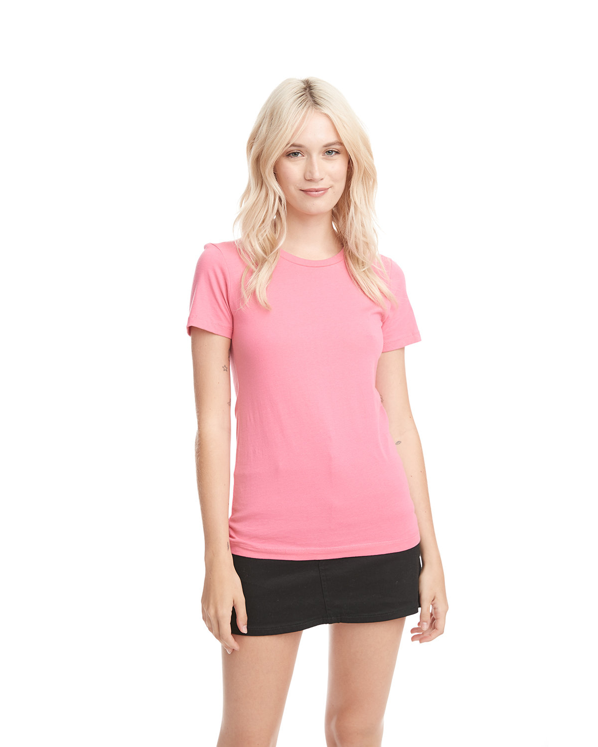Next Level N3900 Women’s Cotton T-Shirt in Hot Pink size XL | combed ringspun cotton fine jersey 3900, NL3900