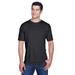 UltraClub 8420 Athletic Men's Cool & Dry Sport Performance Interlock T-Shirt in Black size Small | Polyester