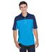 CORE365 CE101 Men's Balance Colorblock Performance PiquÃ© Polo Shirt in Electric Blue/Classic Navy Blue size Large | Polyester