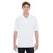 Hanes 055P Men's 6.5 oz. X-Temp PiquÃ© Short-Sleeve Polo with Fresh IQ Shirt in White size 3XL | Cotton/Polyester Blend
