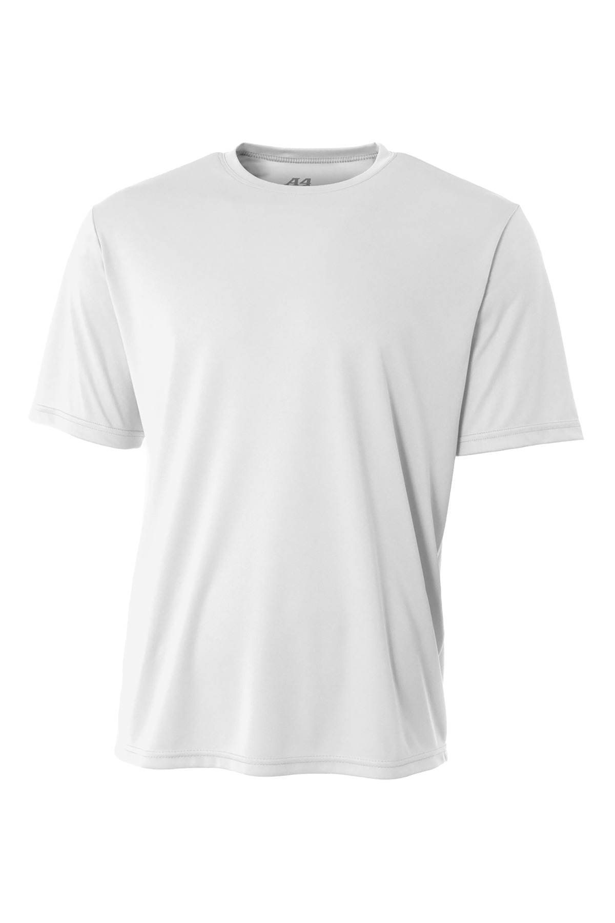 A4 NB3142 Youth Cooling Performance Crew T-Shirt in White size Small | Polyester A4NB3142