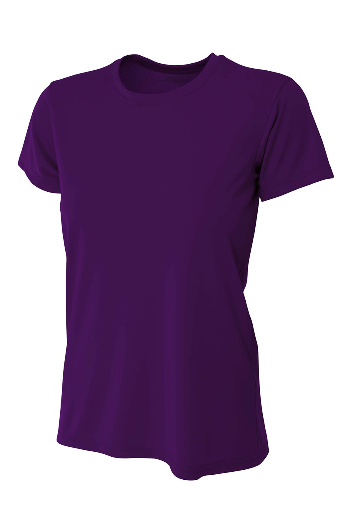 A4 NW3201 Women's Cooling Performance T-Shirt in Purple size XL | Polyester A4NW3201