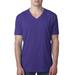 Next Level 6240 Men's CVC V T-Shirt in Purple Rush size Medium | Ringspun Cotton NL6240