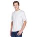 UltraClub 8620 Men's Cool & Dry Basic Performance T-Shirt in White size 3XL | Polyester