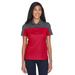 CORE365 CE101W Women's Balance Colorblock Performance PiquÃ© Polo Shirt in Classic Red/Carbon size Large | Polyester