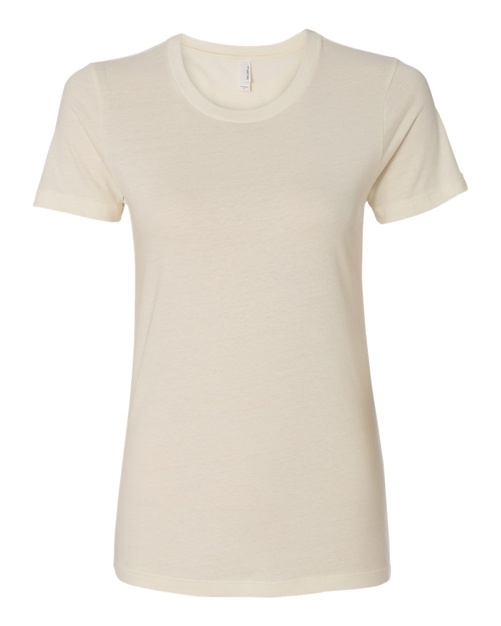Next Level N3900 Women's Women’s Cotton T-Shirt in Natural size Small | combed ringspun cotton fine jersey 3900, NL3900