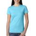 Next Level N3900 Women's Cotton Boyfriend T-Shirt in Tahiti Blue size XL | Ringspun 3900, NL3900