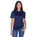 UltraClub 8406L Women's Cool & Dry Sport Two-Tone Polo Shirt in Navy Blue/White size Small | Polyester