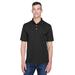 UltraClub 8445 Men's Cool & Dry Stain-Release Performance Polo Shirt in Black size Large | Polyester