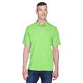 UltraClub 8445 Men's Cool & Dry Stain-Release Performance Polo Shirt in Light Green size Large | Polyester