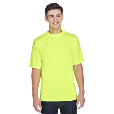 Team 365 TT11 Men's Zone Performance T-Shirt in Safety Yellow size Medium | Polyester