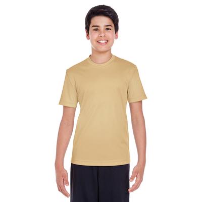 Team 365 TT11Y Youth Zone Performance T-Shirt in Sport Vegas Gold size Large | Polyester