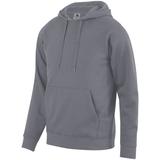 Augusta Sportswear 5414 60/40 Fleece Hoodie in Carbon Heather size Large | Cotton/Polyester Blend