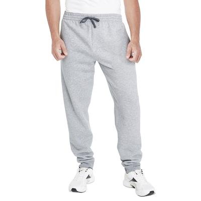 Jerzees 975MPR Adult Nublend Jogger Pant in Heather/Charcoal Grey size Large | Cotton/Polyester Blend 975MP
