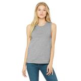 Bella + Canvas B6003 Women's Jersey Muscle Tank Top in Heather size Large | Ringspun Cotton 6003, BC6003