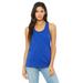 Bella + Canvas B6008 Women's Jersey Racerback Tank Top in True Royal Blue size Large | Cotton 6008, BC6008