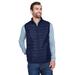CORE365 CE702 Men's Prevail Packable Puffer Vest in Classic Navy Blue size Large | Polyester