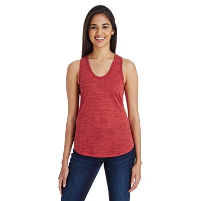 Threadfast Apparel 204LT Women's Blizzard Jersey Racer Tank Top in Red size Small | Ringspun Cotton