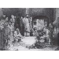 282 Rembrandt Van Rijn Preaching Christ 1652 - Film Movie Poster - Best Print Art Reproduction Quality Wall Decoration Gift - A0Canvas (40/30 inch) - (102/76 cm) - Stretched, Ready to Hang