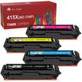 Toner Kingdom Compatible Toner Cartridge Replacement for HP415X W2030X 2031X 2032X 2033X for HP Color Laserjet Pro M454dn, M454dw, MFP M479dw, M479fnw, M479fdn, M479fdw (4 Pack, No Chip)
