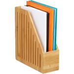 Porte-revues bambou, range-documents A4, porte-magazines, porte-journaux, bureau, 30 x 10 x 26,5