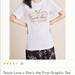 Anthropologie Tops | Anthropologie Teach Love Soft Shirt Bnwt | Color: White | Size: M