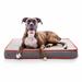 Tucker Murphy Pet™ Cottrell Waterproof Designer Pillow Memory Foam/Cotton in Gray | 4 H x 46 W x 28 D in | Wayfair BRLLCV22PB